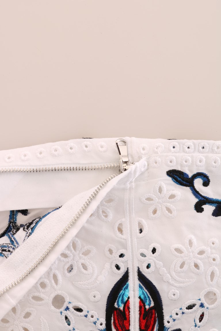 Dolce & Gabbana | Mulicolor Majolica Cutout Capri Pants