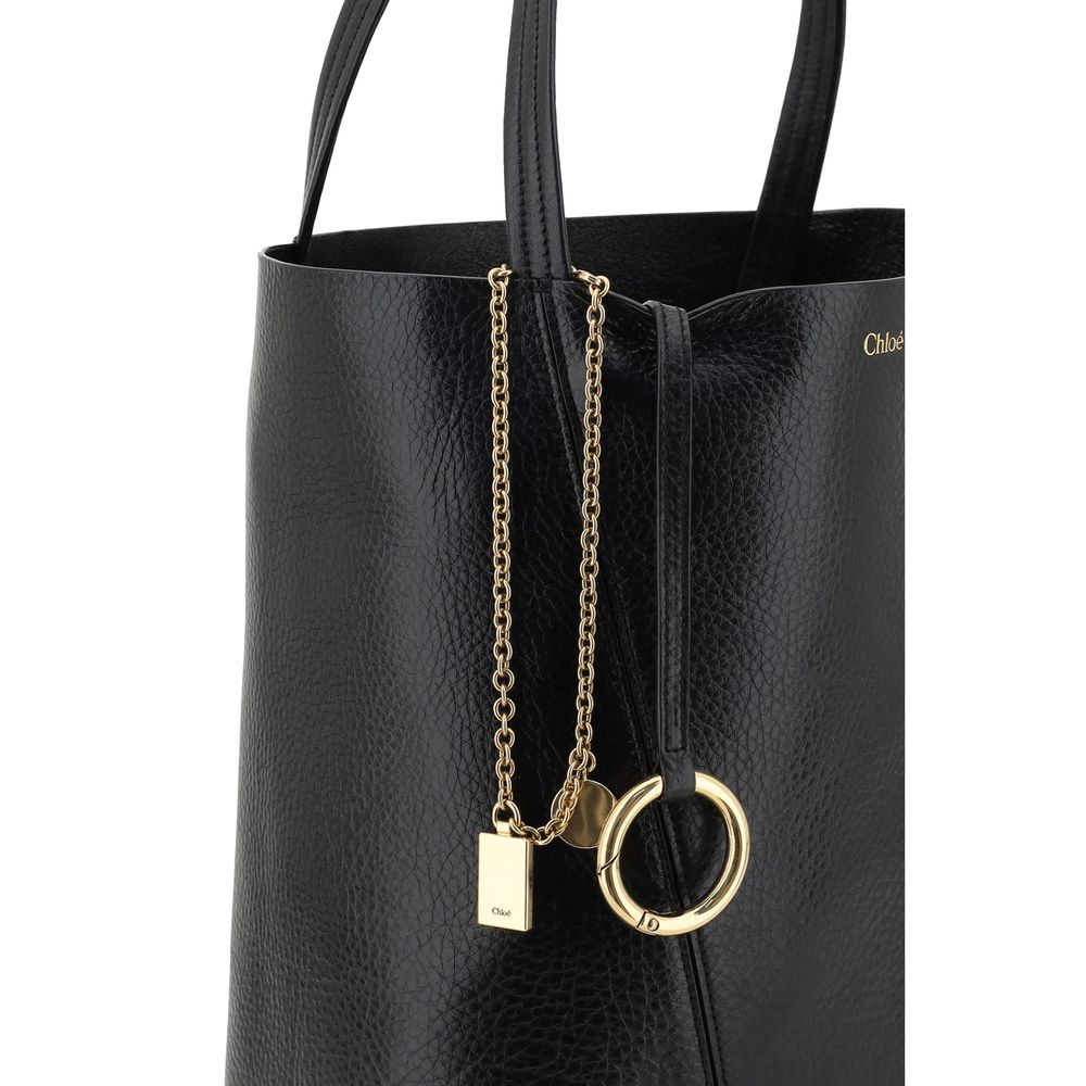 Chloé | Black Calf Leather Bos Taurus Shoulder Bag