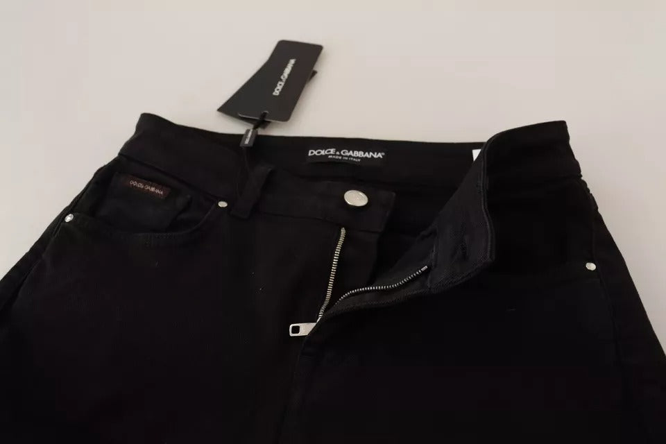 Dolce & Gabbana | Black Cotton Stretch Skinny Denim Jeans