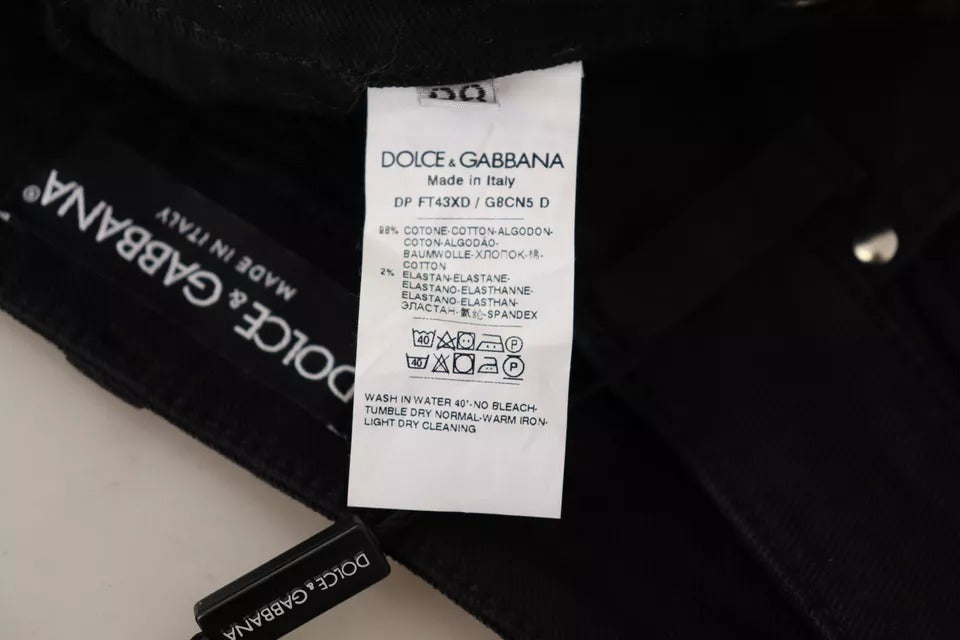 Dolce & Gabbana | Black Cotton Stretch Skinny Denim Jeans