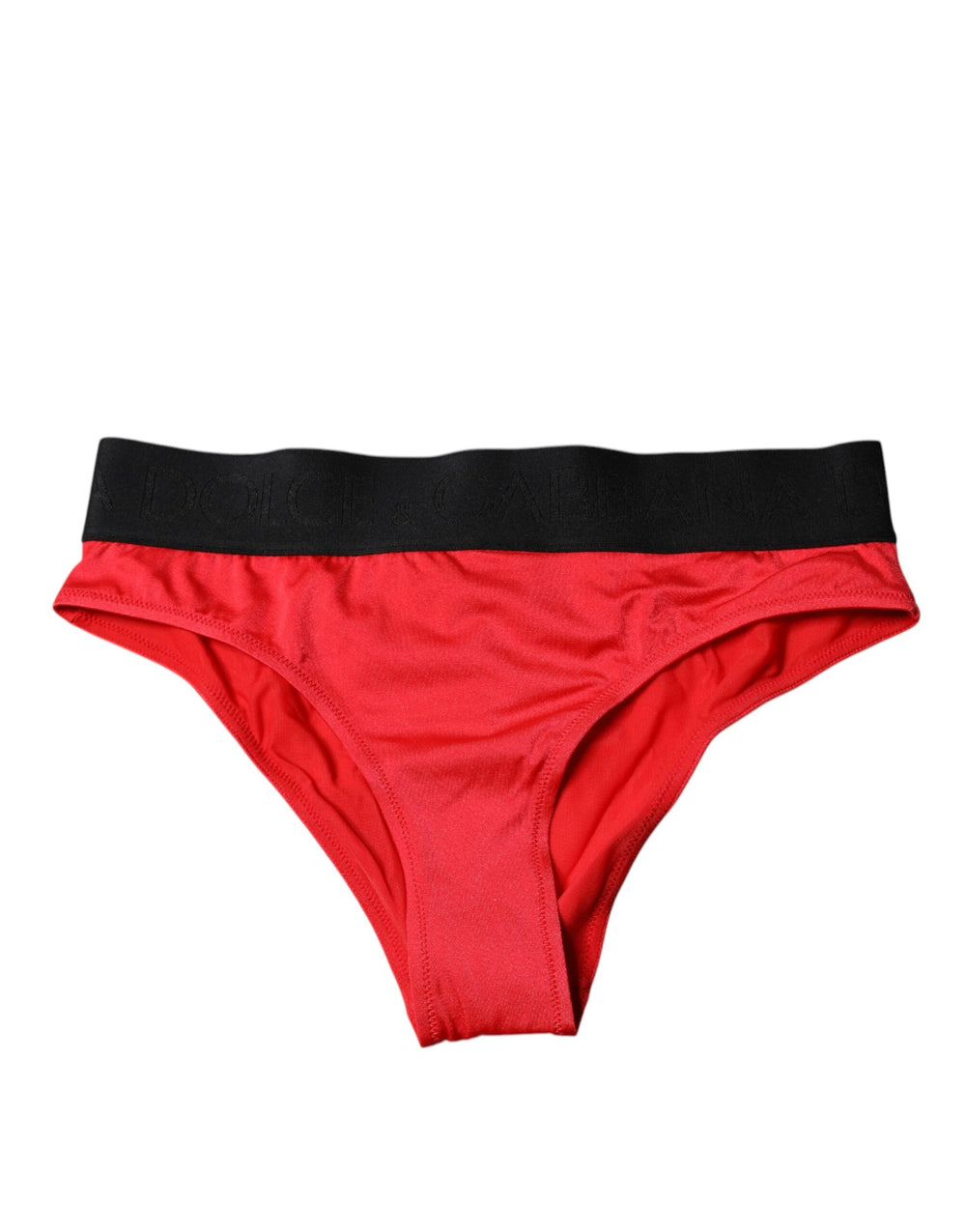 Dolce & Gabbana | Red Nylon Stretch Mid Waist Panty Underwear