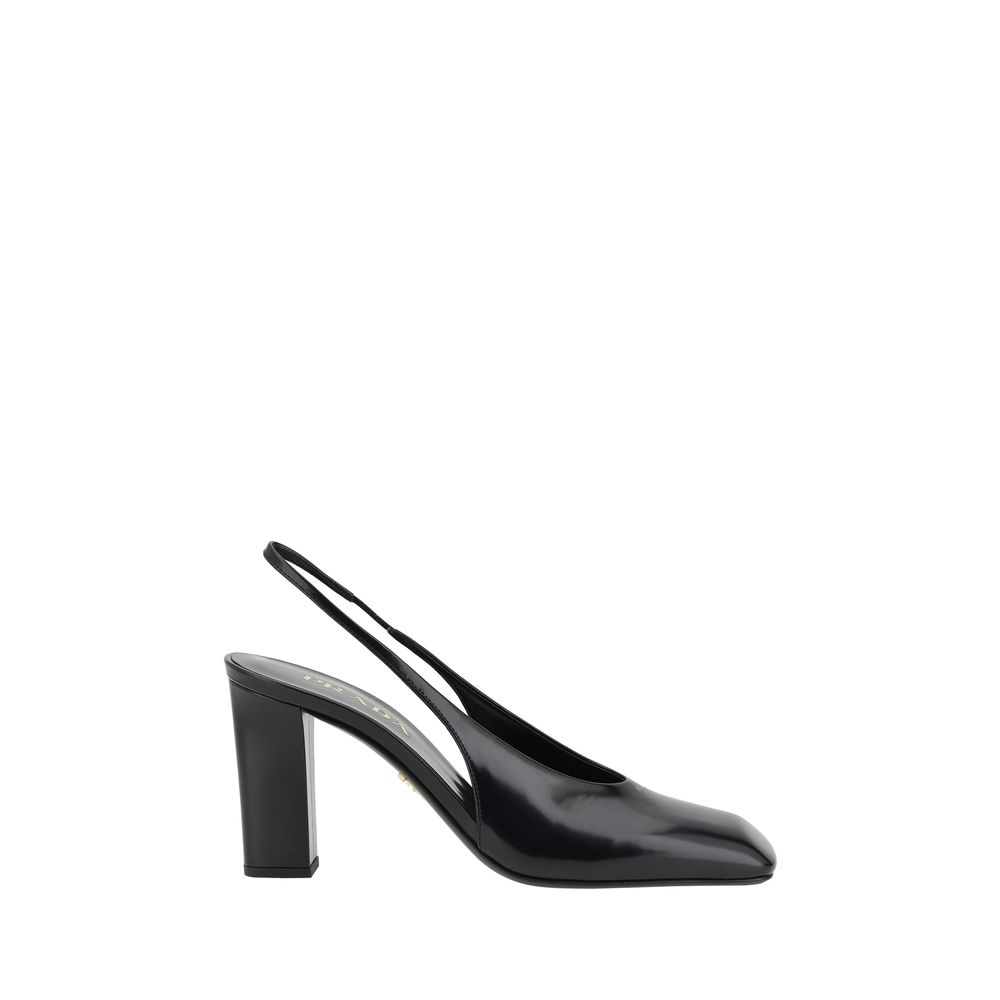 Prada | Black Calf Leather Pumps