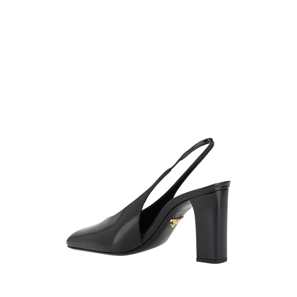 Prada | Black Calf Leather Pumps
