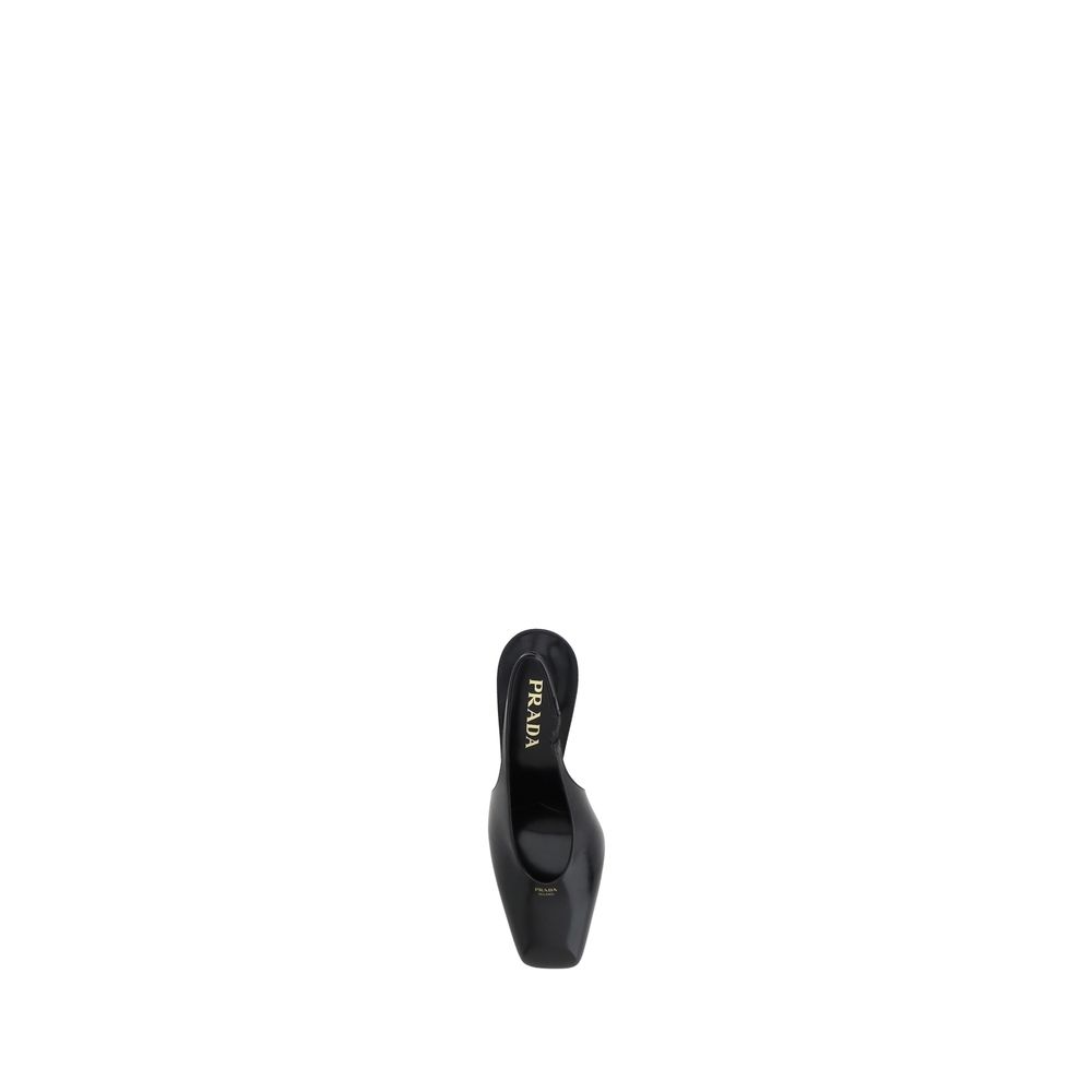 Prada | Black Calf Leather Pumps