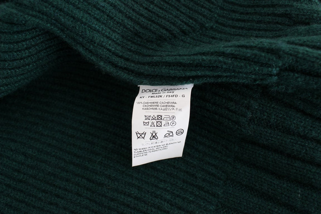 Dolce & Gabbana | Green Knitted Cashmere Cardigan