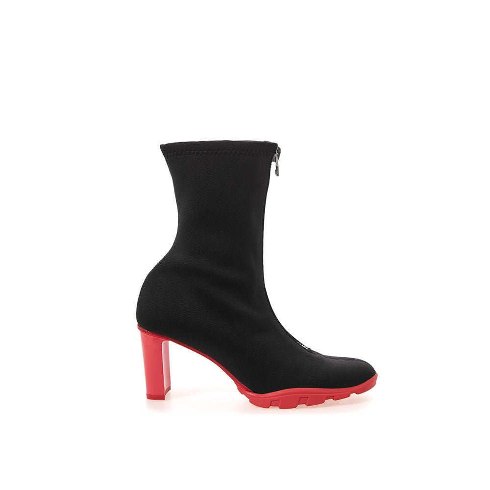 Alexander McQueen | Black Neoprene Ankle Boots