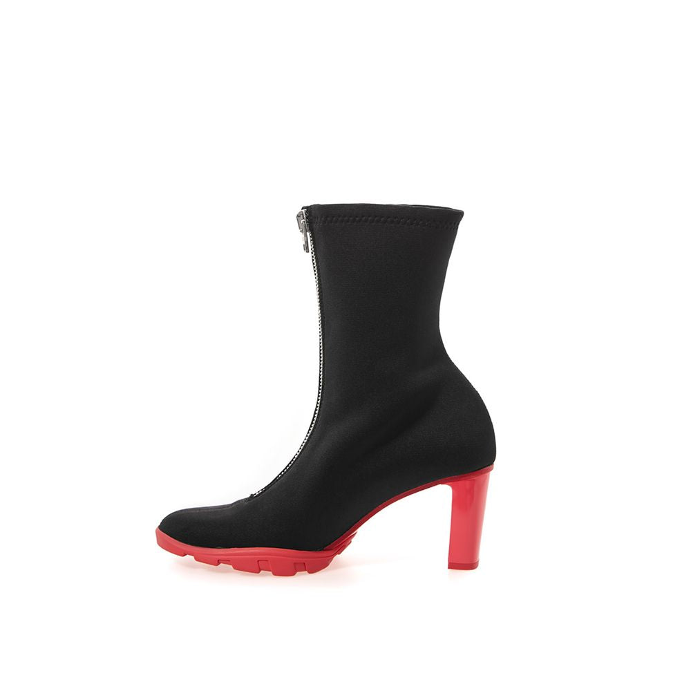 Alexander McQueen | Black Neoprene Ankle Boots