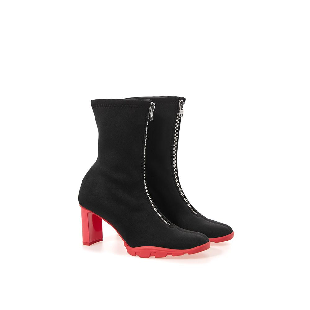 Alexander McQueen | Black Neoprene Ankle Boots