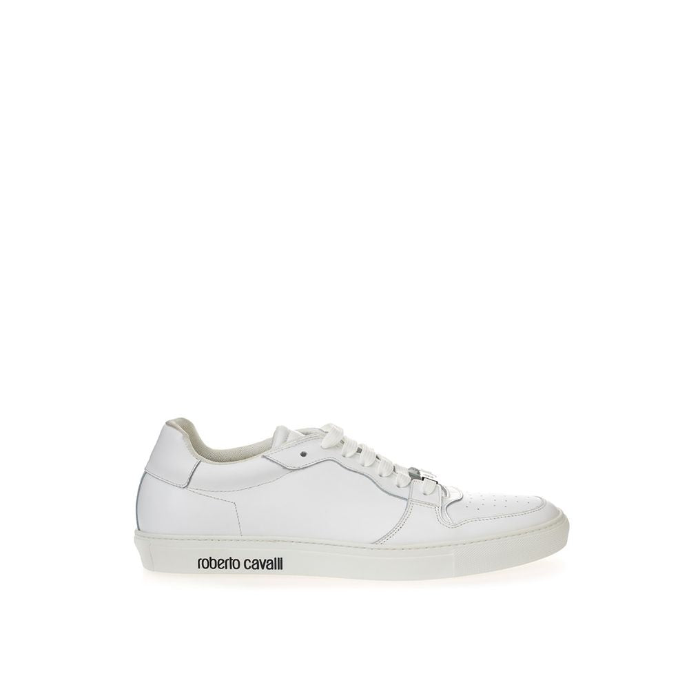 Roberto Cavalli | White Leather Low Top Sneakers