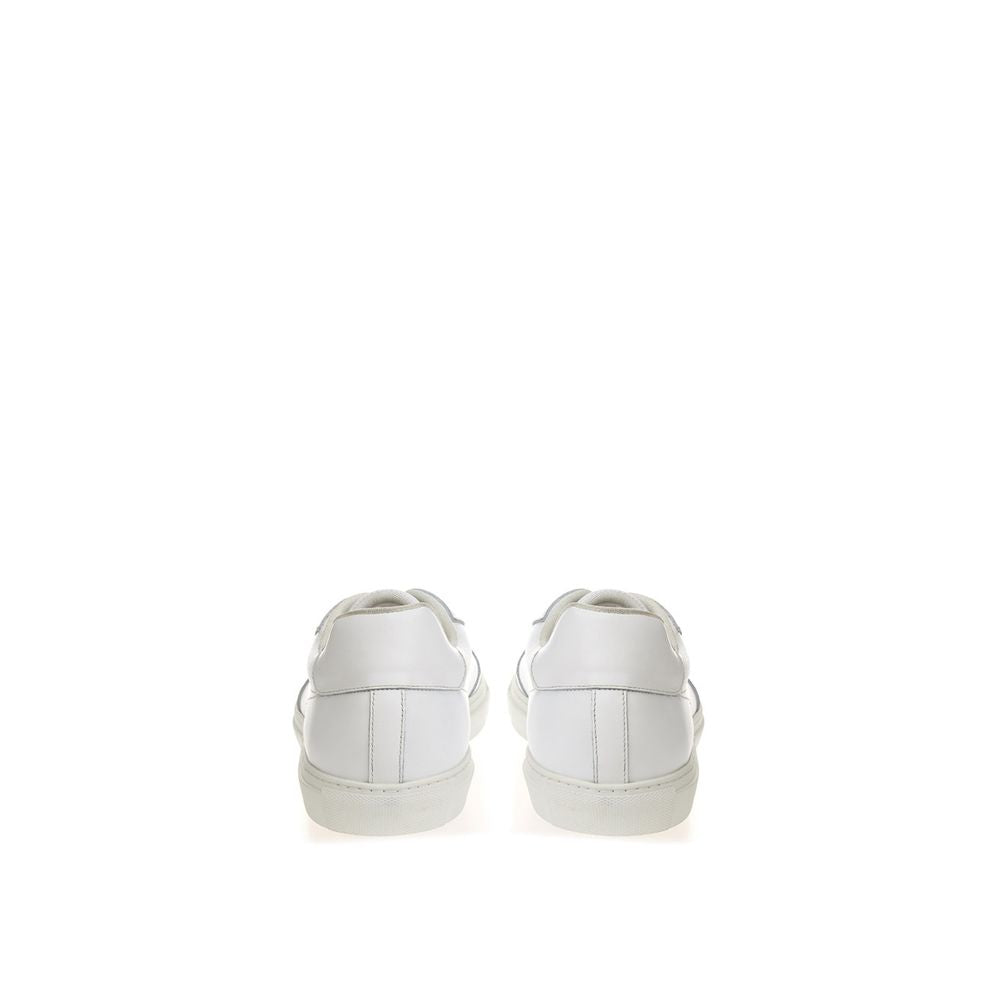 Roberto Cavalli | White Leather Low Top Sneakers