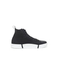 Roberto Cavalli | Black Suede Leather High Top Sneakers