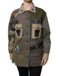 Dolce & Gabbana | Military Green Cotton Button Down Jacket