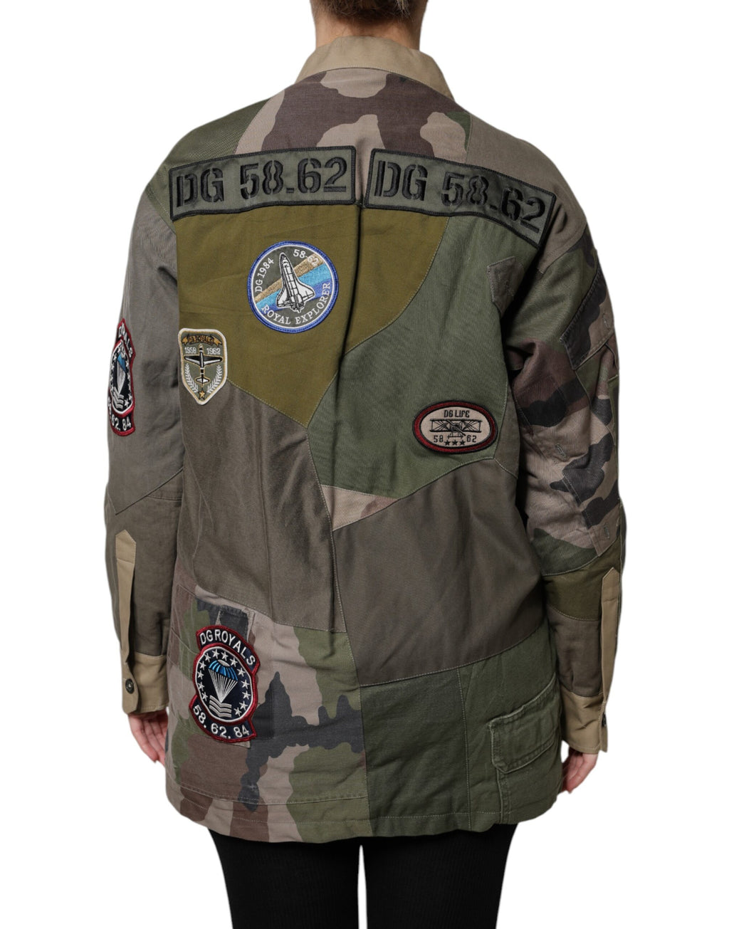 Dolce & Gabbana | Military Green Cotton Button Down Jacket