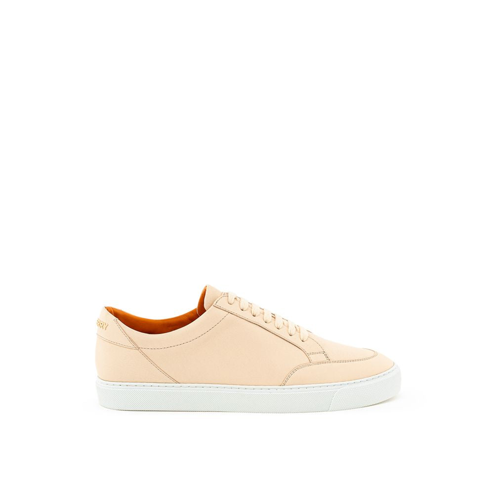 Burberry | Pink Leather Low Top Sneakers