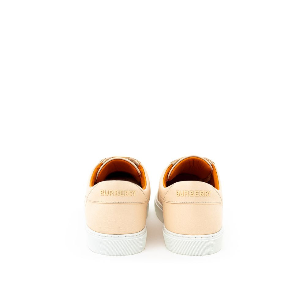 Burberry | Pink Leather Low Top Sneakers