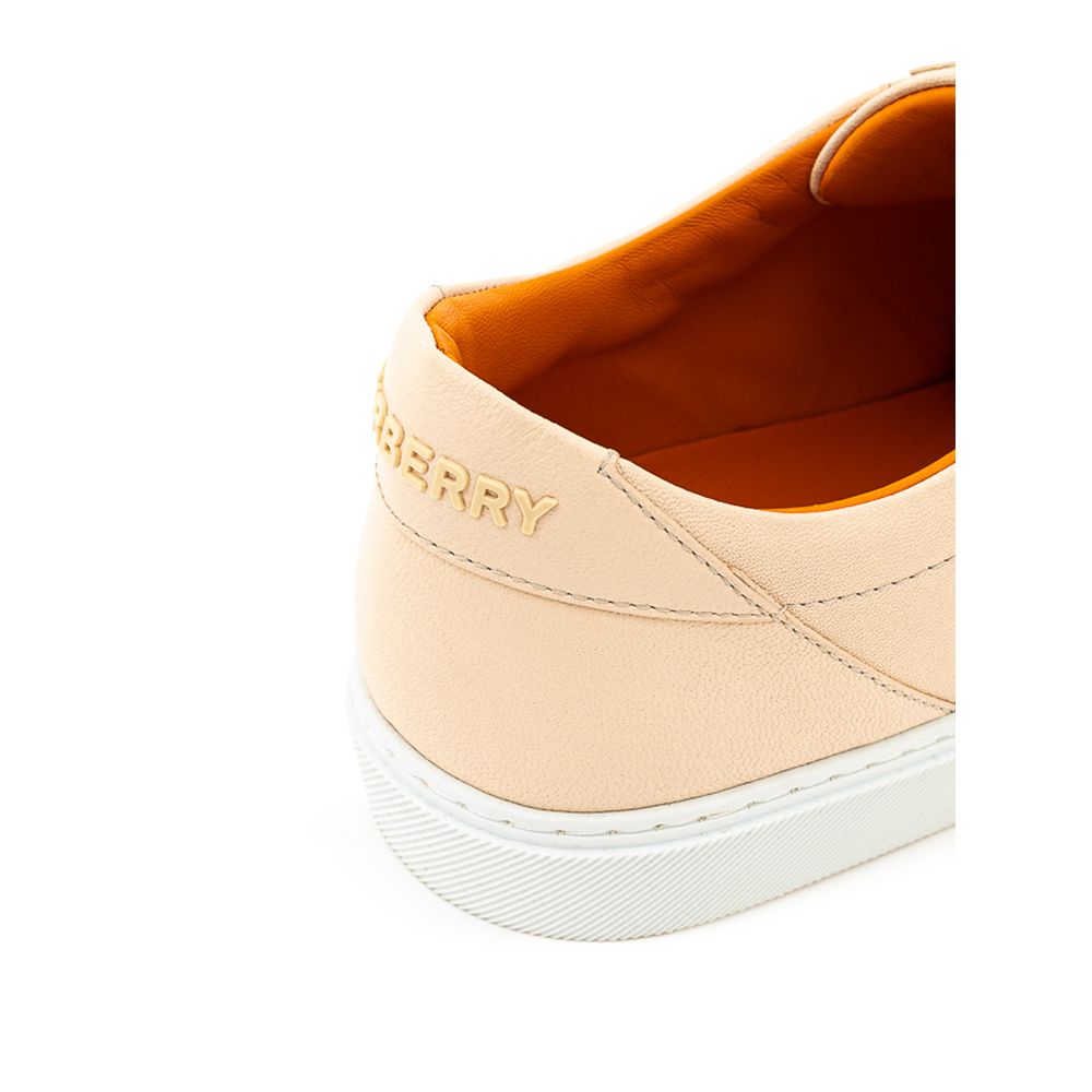 Burberry | Pink Leather Low Top Sneakers