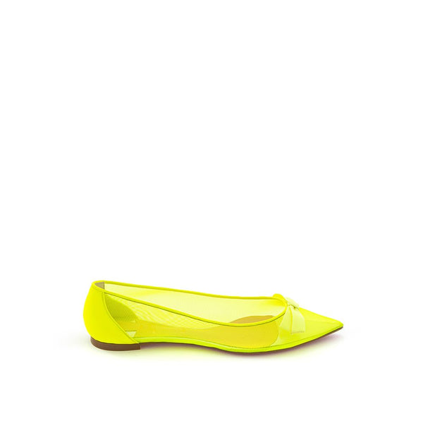 Christian Louboutin | Yellow Mesh Ballet Flats