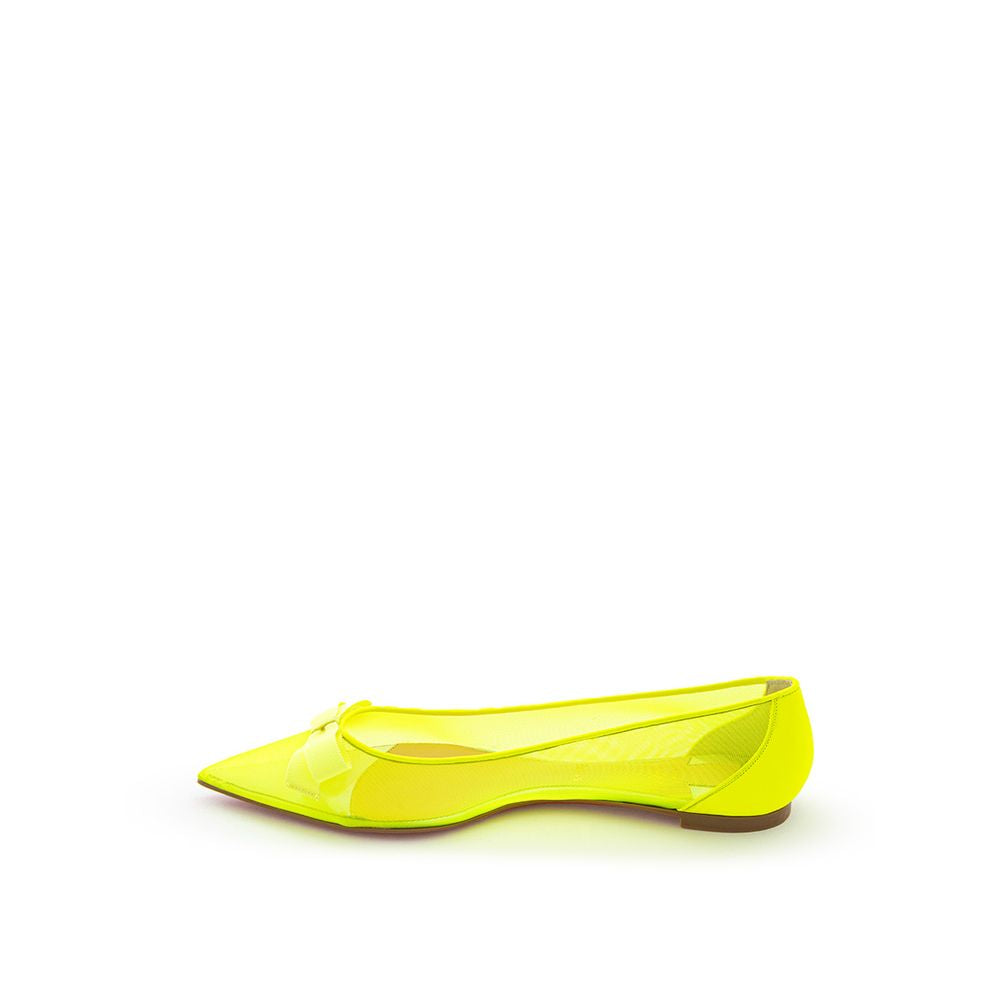 Christian Louboutin | Yellow Mesh Ballet Flats