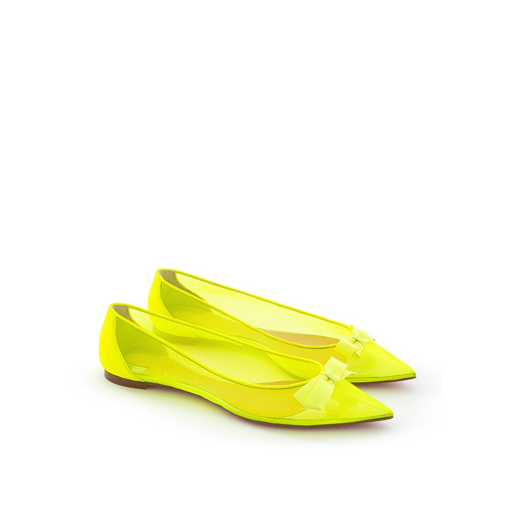 Christian Louboutin | Yellow Mesh Ballet Flats
