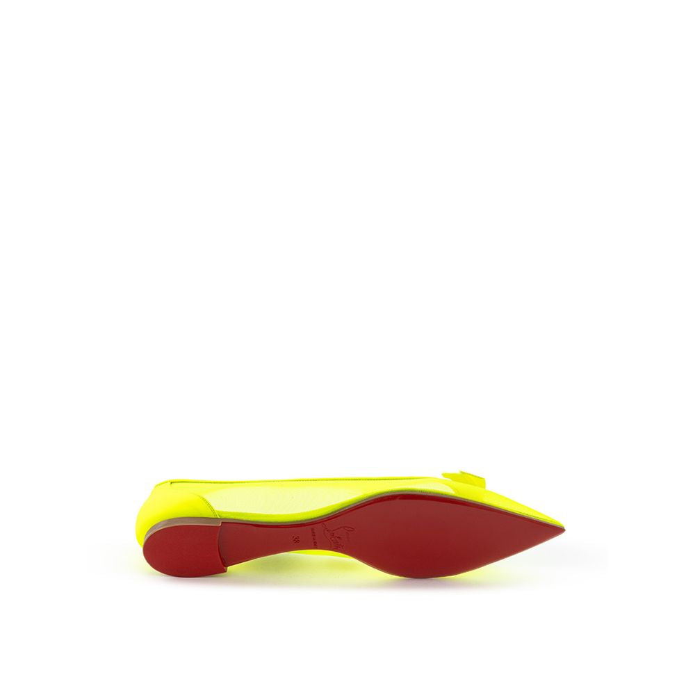 Christian Louboutin | Yellow Mesh Ballet Flats