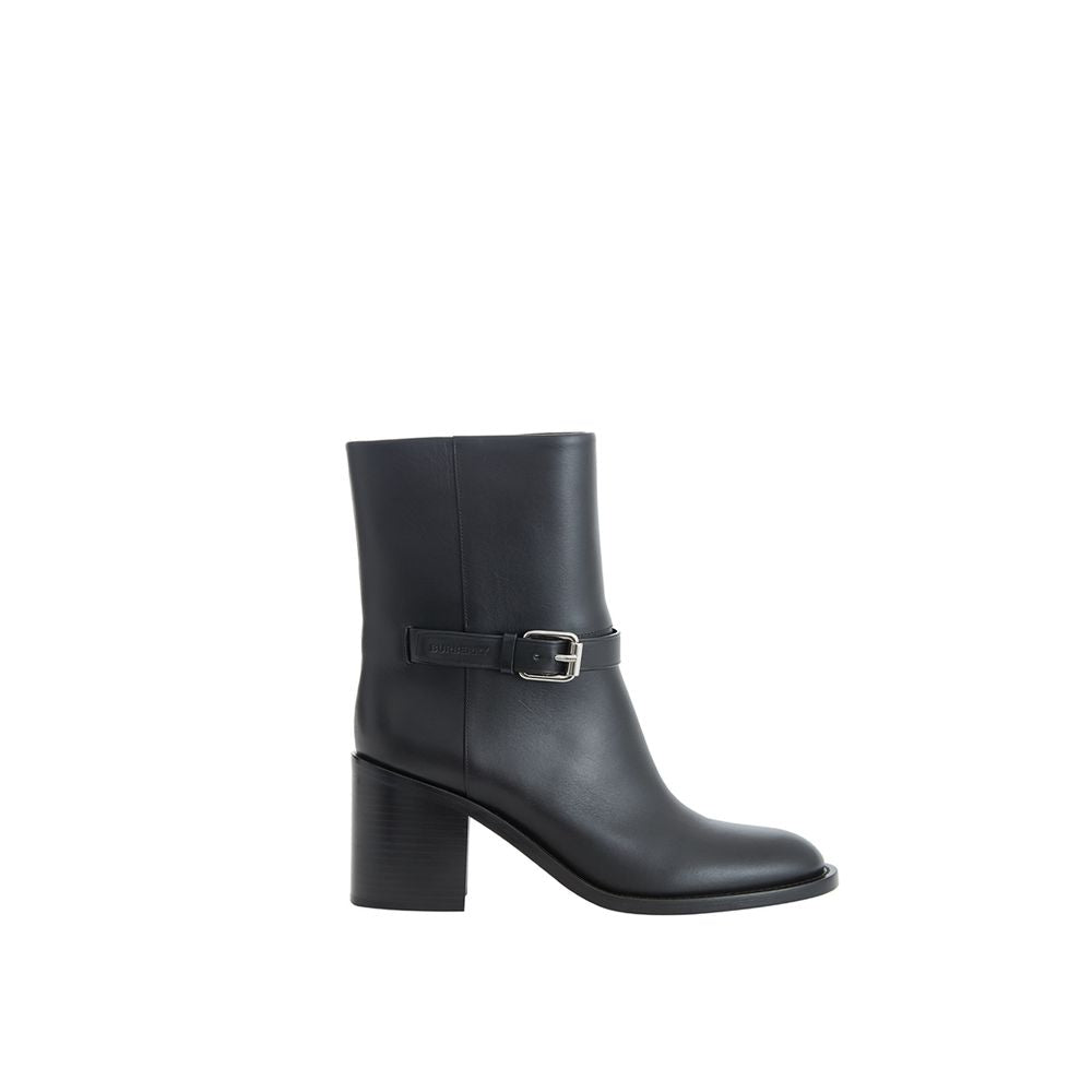 Burberry | Black Leather Ankle Boots