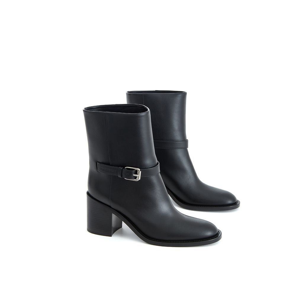 Burberry | Black Leather Ankle Boots