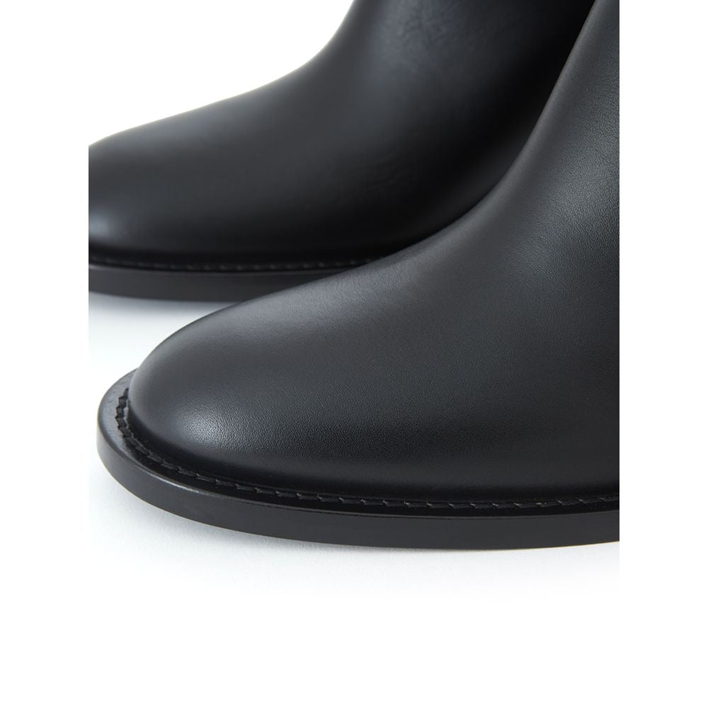Burberry | Black Leather Ankle Boots