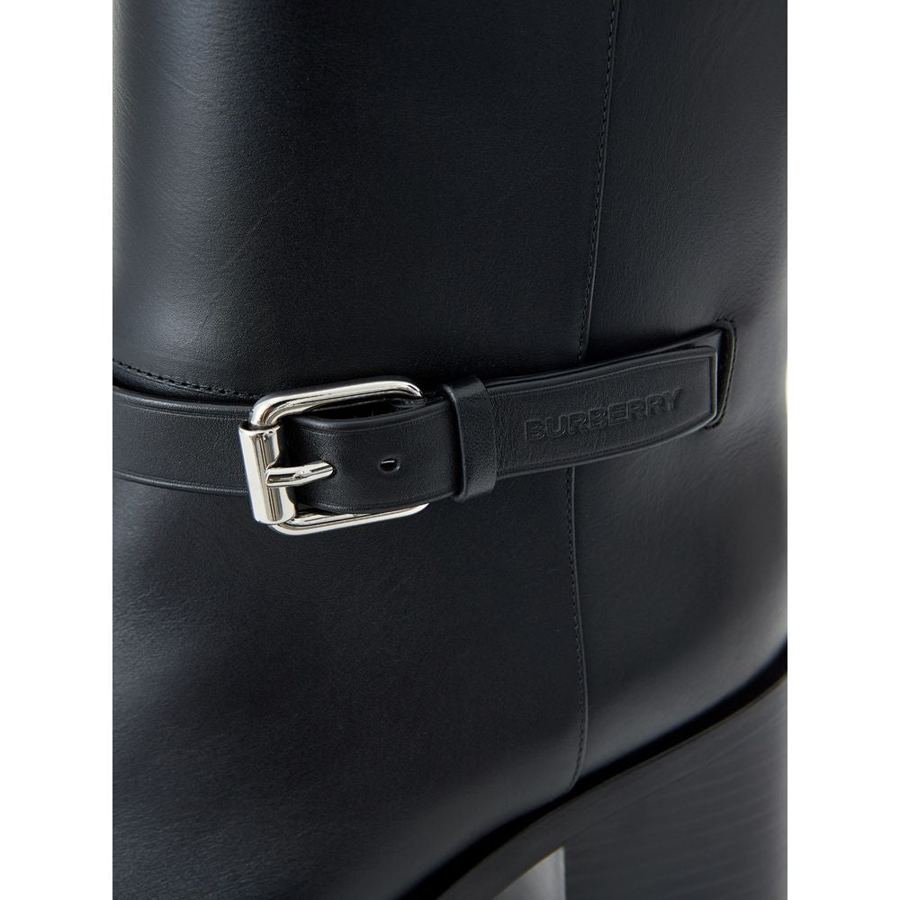 Burberry | Black Leather Ankle Boots