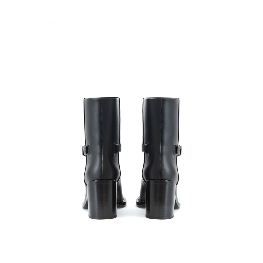Burberry | Black Leather Ankle Boots