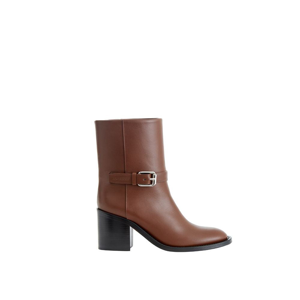 Burberry | Brown Leather Ankle Boots