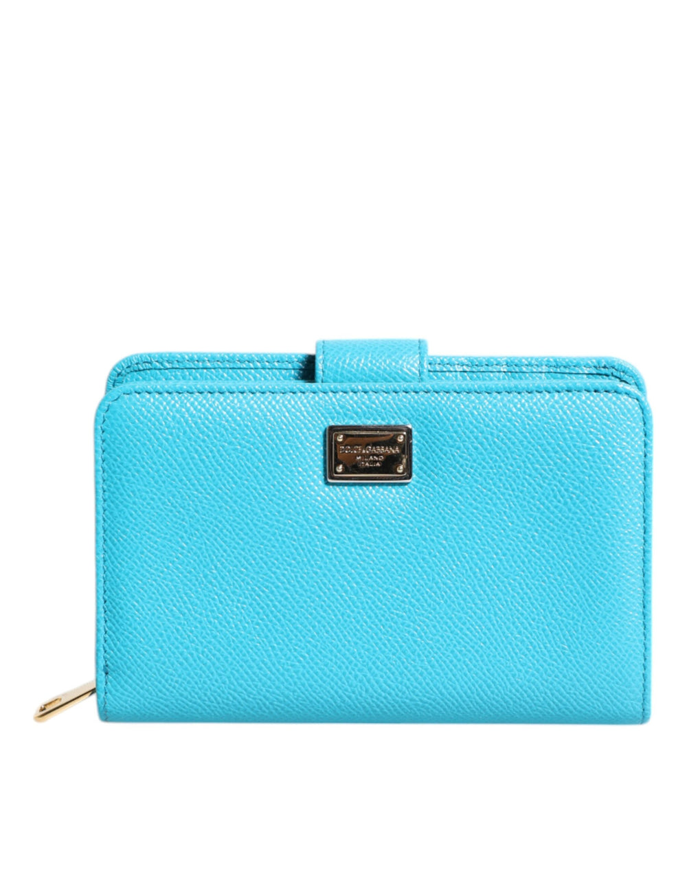 Dolce & Gabbana | Light Blue Leather Bifold Continental Clutch Wallet