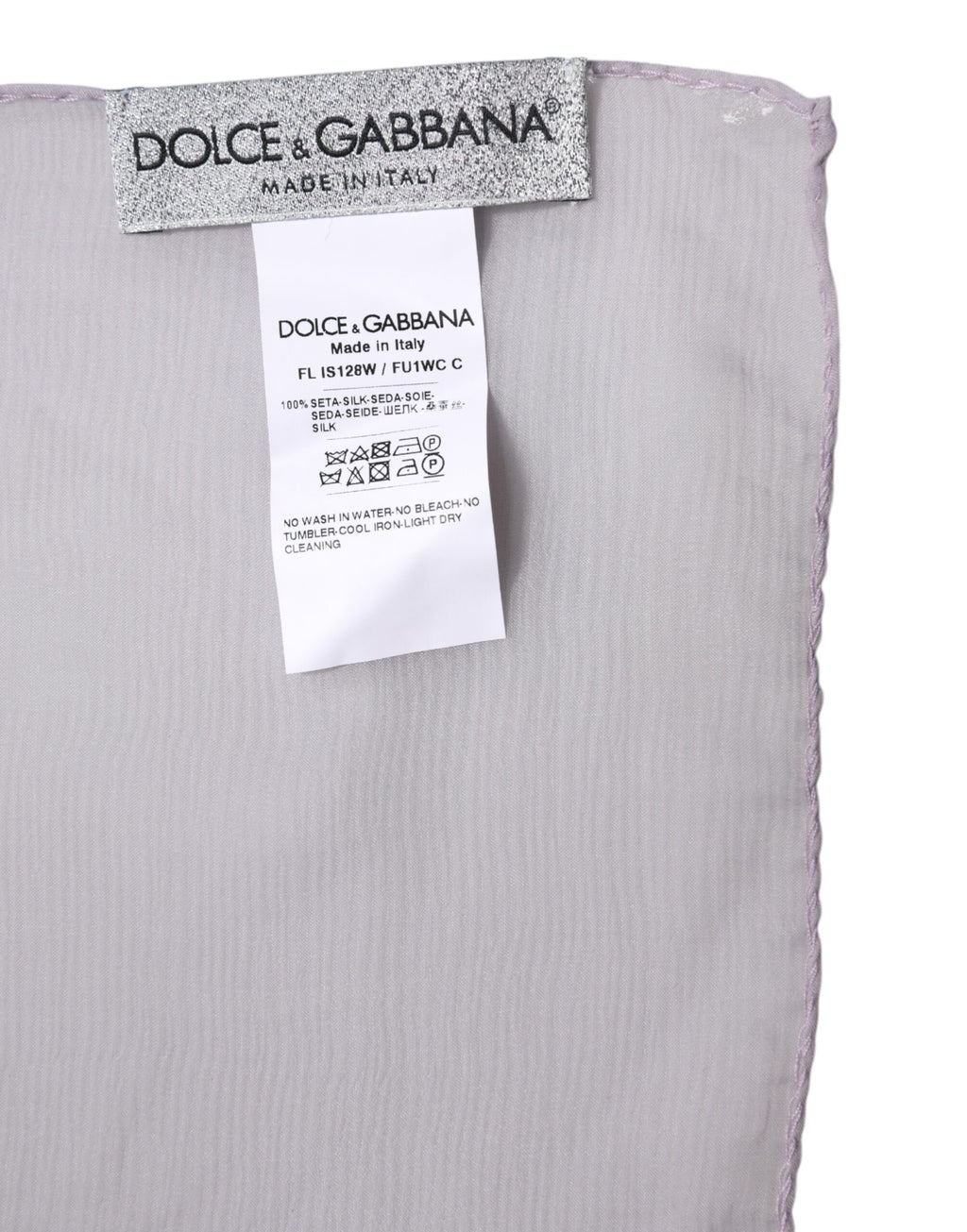 Dolce & Gabbana | Purple Silk Rectangle Wrap Shawl Scarf