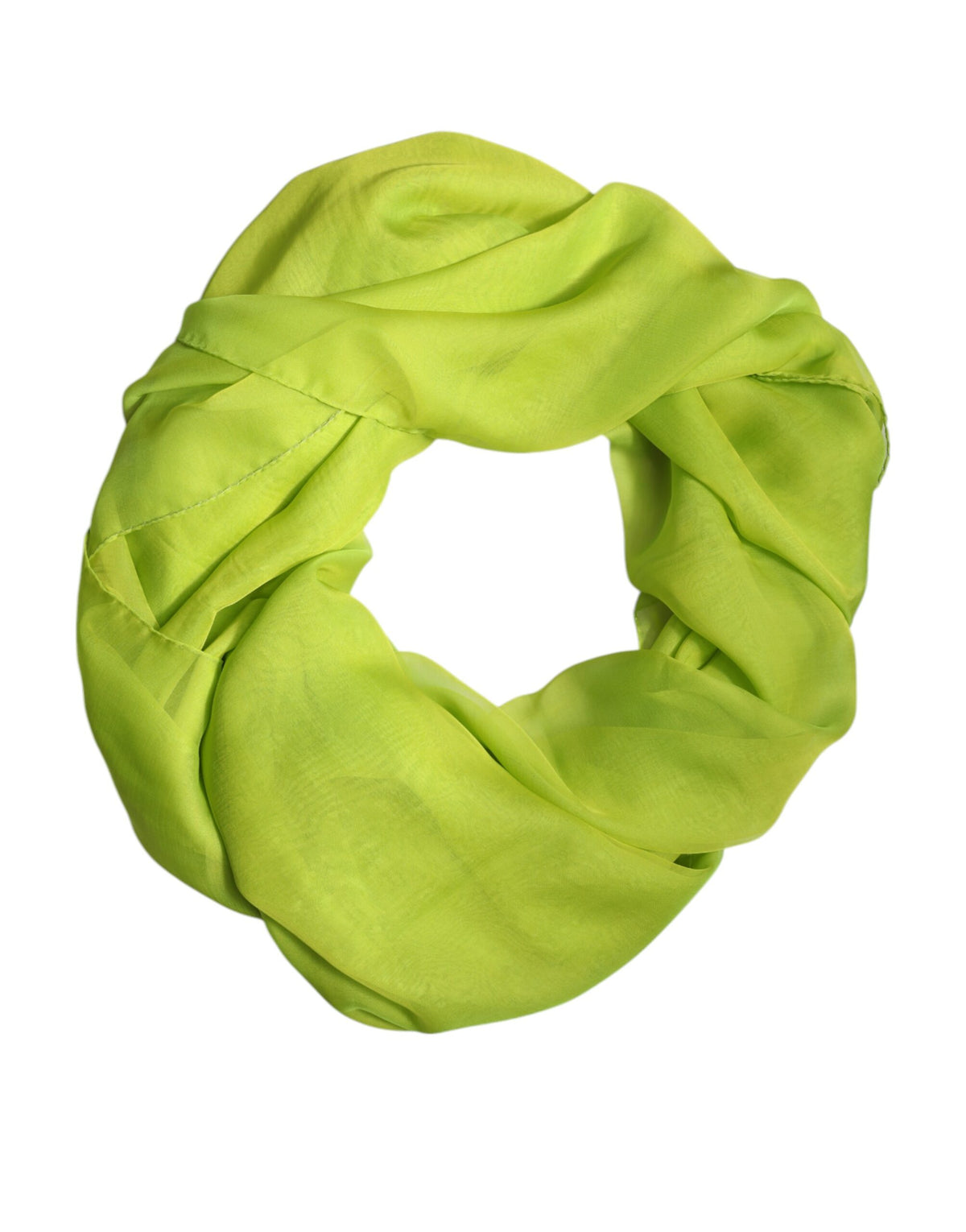 Dolce & Gabbana | Green Silk Rectangle Wrap Shawl Neck Warmer Scarf