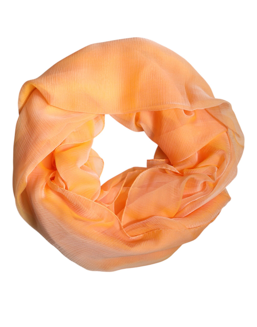 Dolce & Gabbana | Orange Silk Rectangle Wrap Shawl Scarf