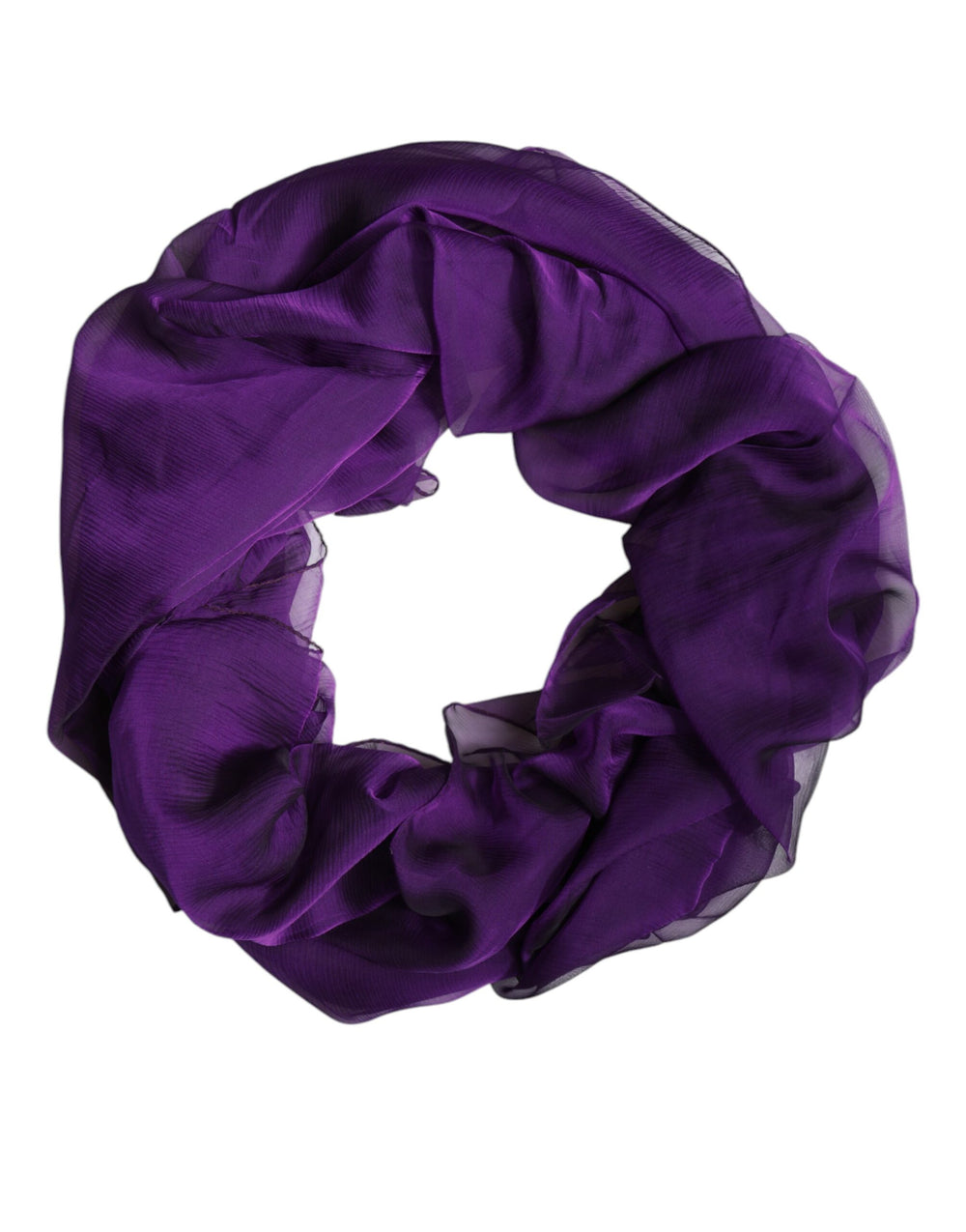 Dolce & Gabbana | Purple Silk Rectangle Wrap Shawl Scarf