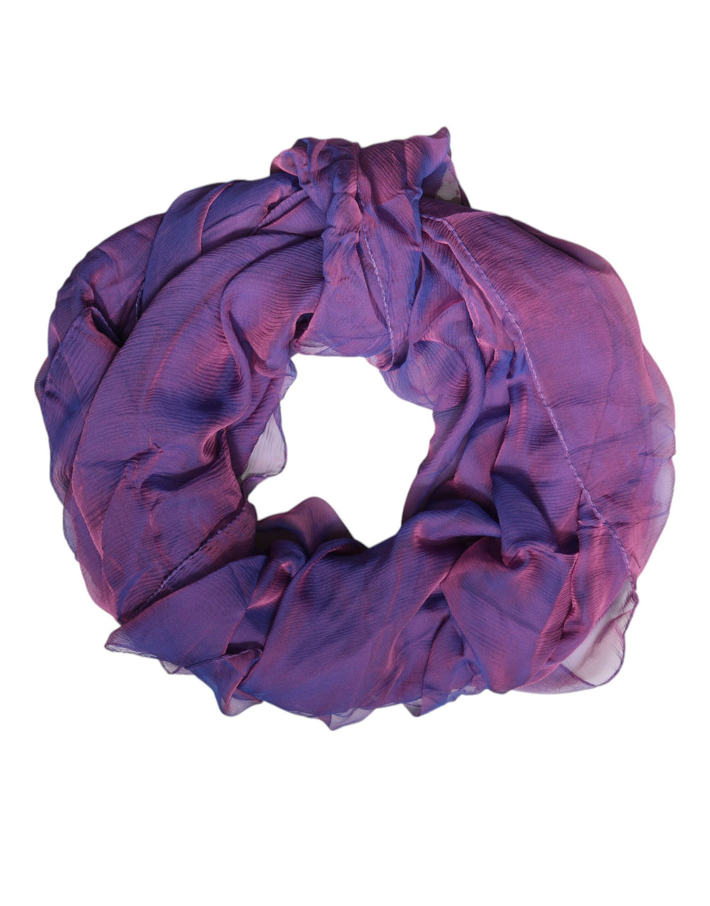 Dolce & Gabbana | Purple Silk Rectangle Wrap Shawl Scarf