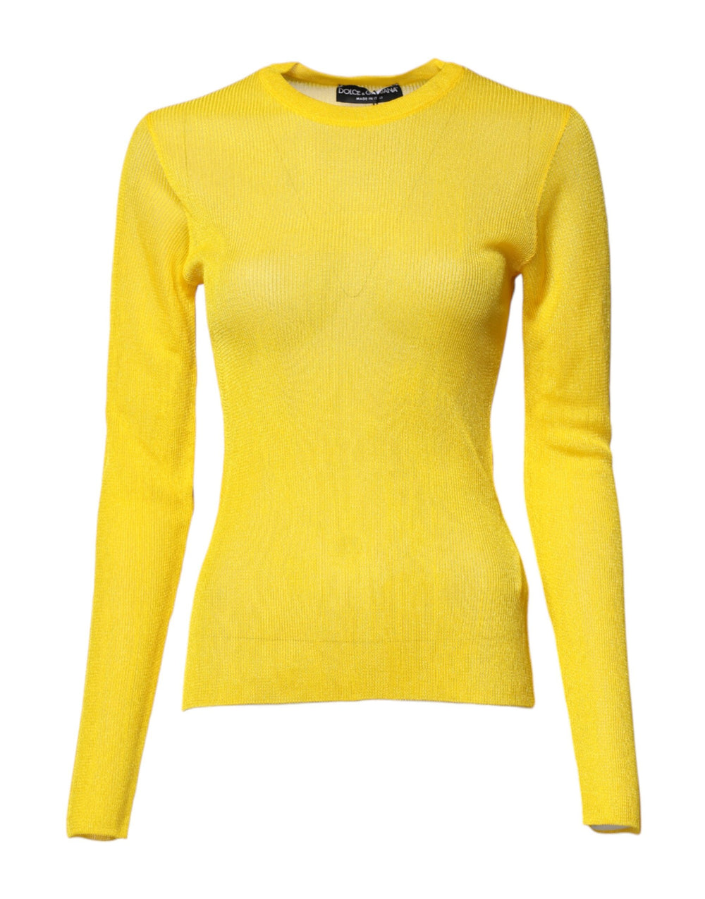 Dolce & Gabbana | Yellow Polyester Women Pullover Top Sweater