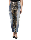 Dolce & Gabbana | Multicolor Patchwork High Waist Denim Jeans