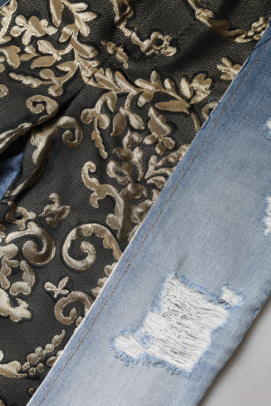 Dolce & Gabbana | Multicolor Patchwork High Waist Denim Jeans