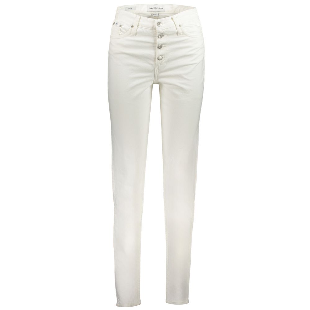 Calvin Klein | White Cotton Women's Jean
