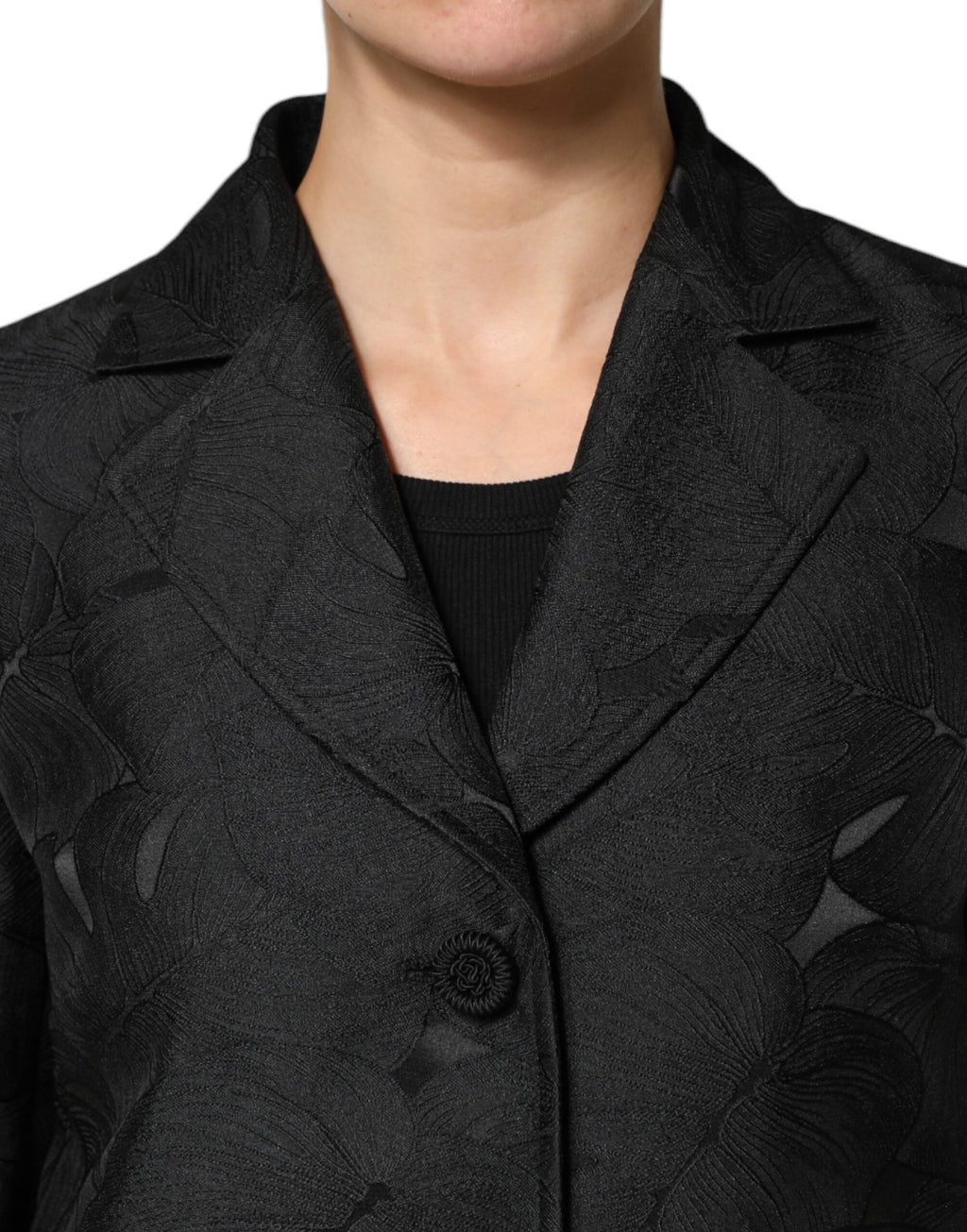 Dolce & Gabbana | Black Single Breasted Trench Coat Jacket