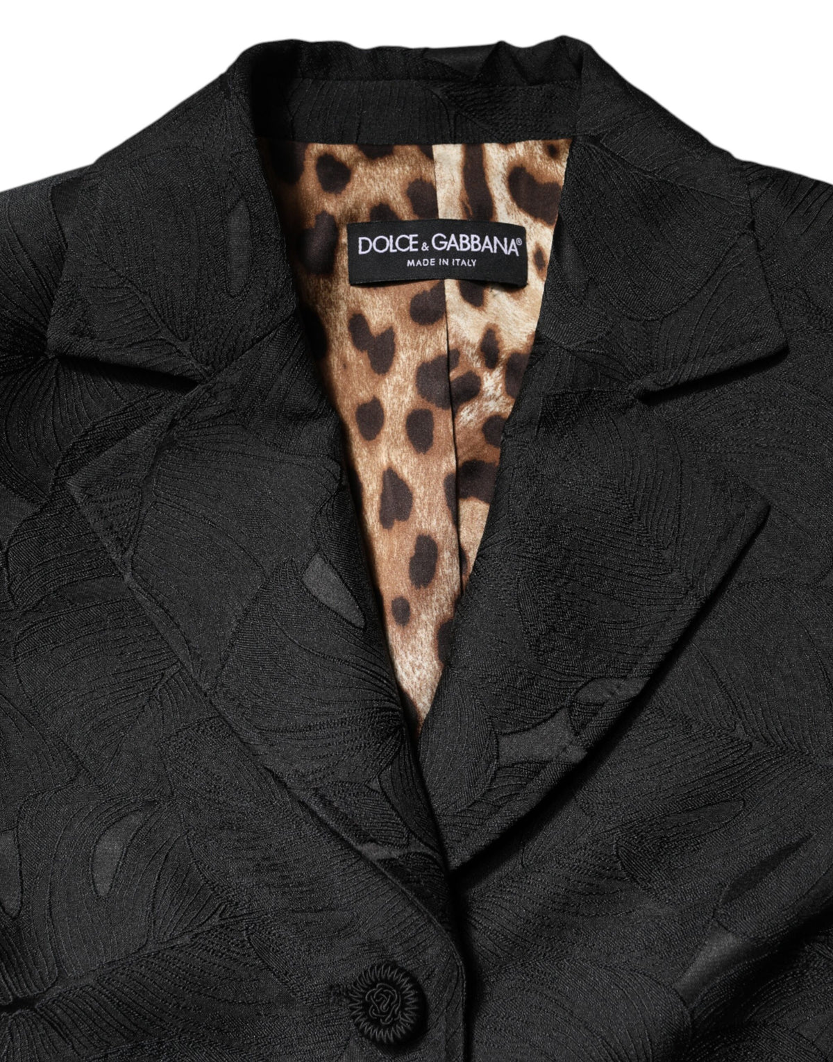 Dolce & Gabbana | Black Single Breasted Trench Coat Jacket