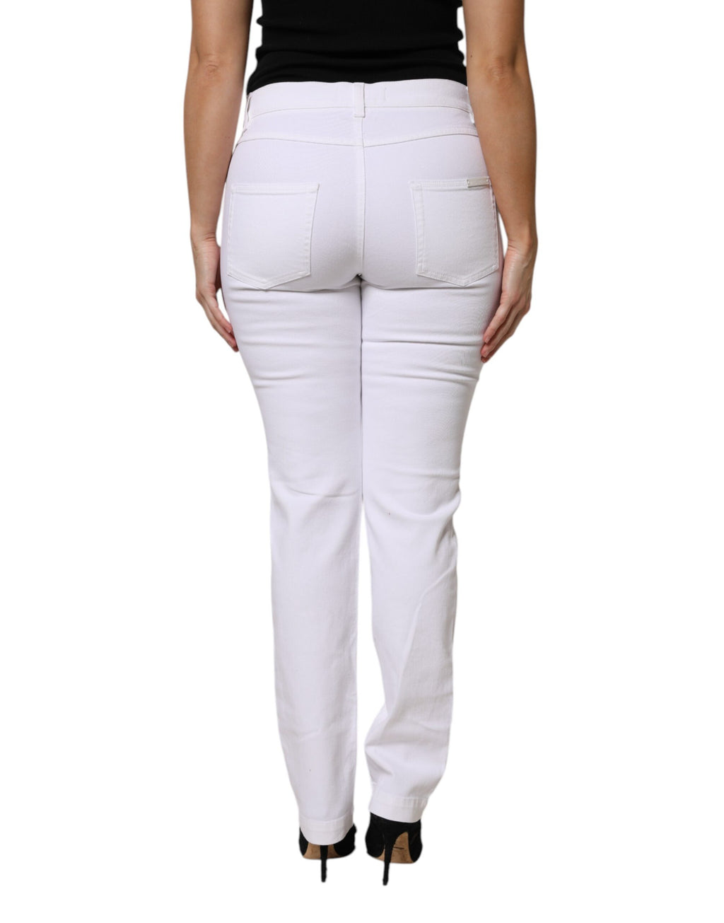 Dolce & Gabbana | White Floral Sequined GIRLY Denim Jeans