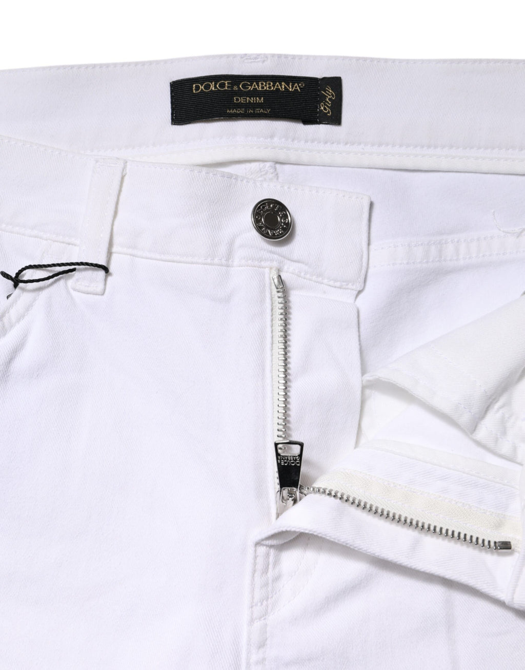 Dolce & Gabbana | White Floral Sequined GIRLY Denim Jeans
