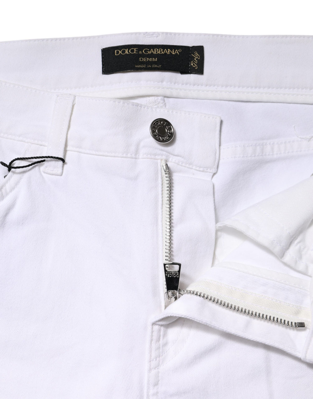 Dolce & Gabbana | White Floral Sequined GIRLY Denim Jeans