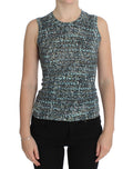 Dolce & Gabbana | Blue Wool Sweater Sleeveless Pullover
