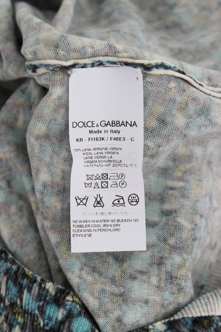 Dolce & Gabbana | Blue Wool Sweater Sleeveless Pullover