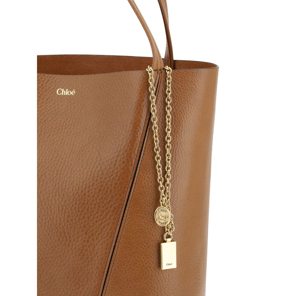 Chloé | Brown Calf Leather Bos Taurus Shoulder Bag