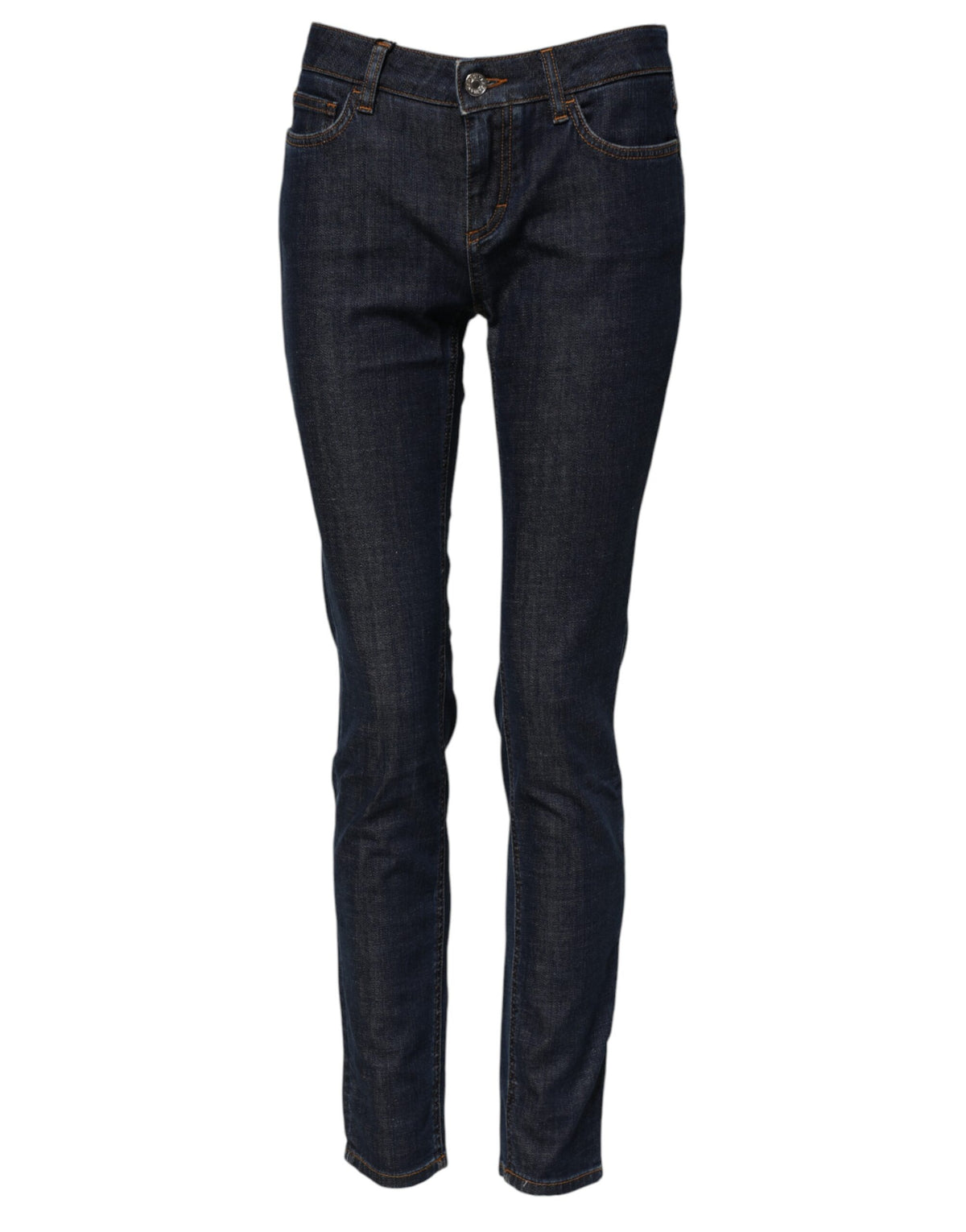 Dolce & Gabbana | Blue Skinny Cotton Mid Waisted Denim Jeans