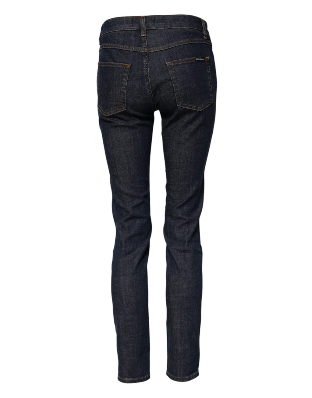 Dolce & Gabbana | Blue Skinny Cotton Mid Waisted Denim Jeans